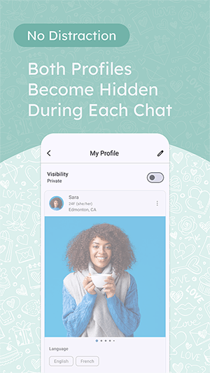 D8ship | No Distraction | Both Profiles Become Hidden During Each Chat | App Introduction